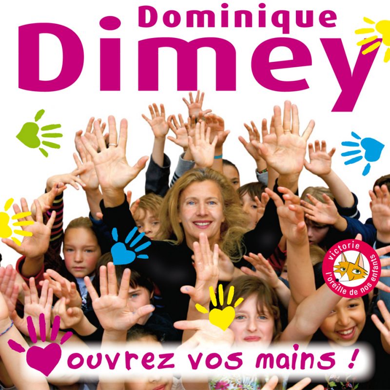 Pochette CD de l'album "Ouvrez os mains“ de Dominique Dimey