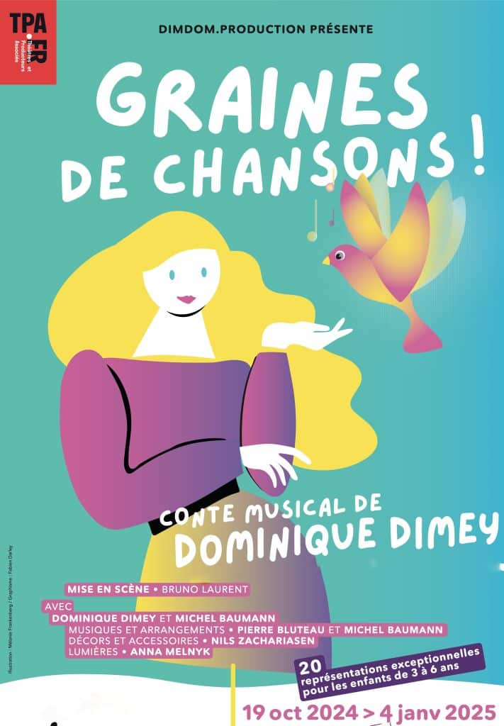 Affiche du conte musical Graines de chansons de Dominique Dimey