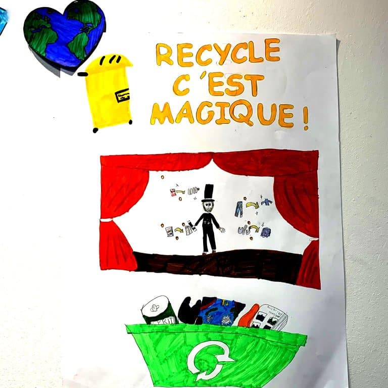 Dessin Touche pas ma planète recycle magique+