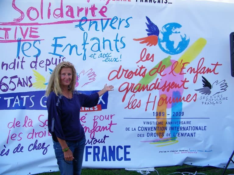 Dominique Dimey chante à la fête de l'humanité